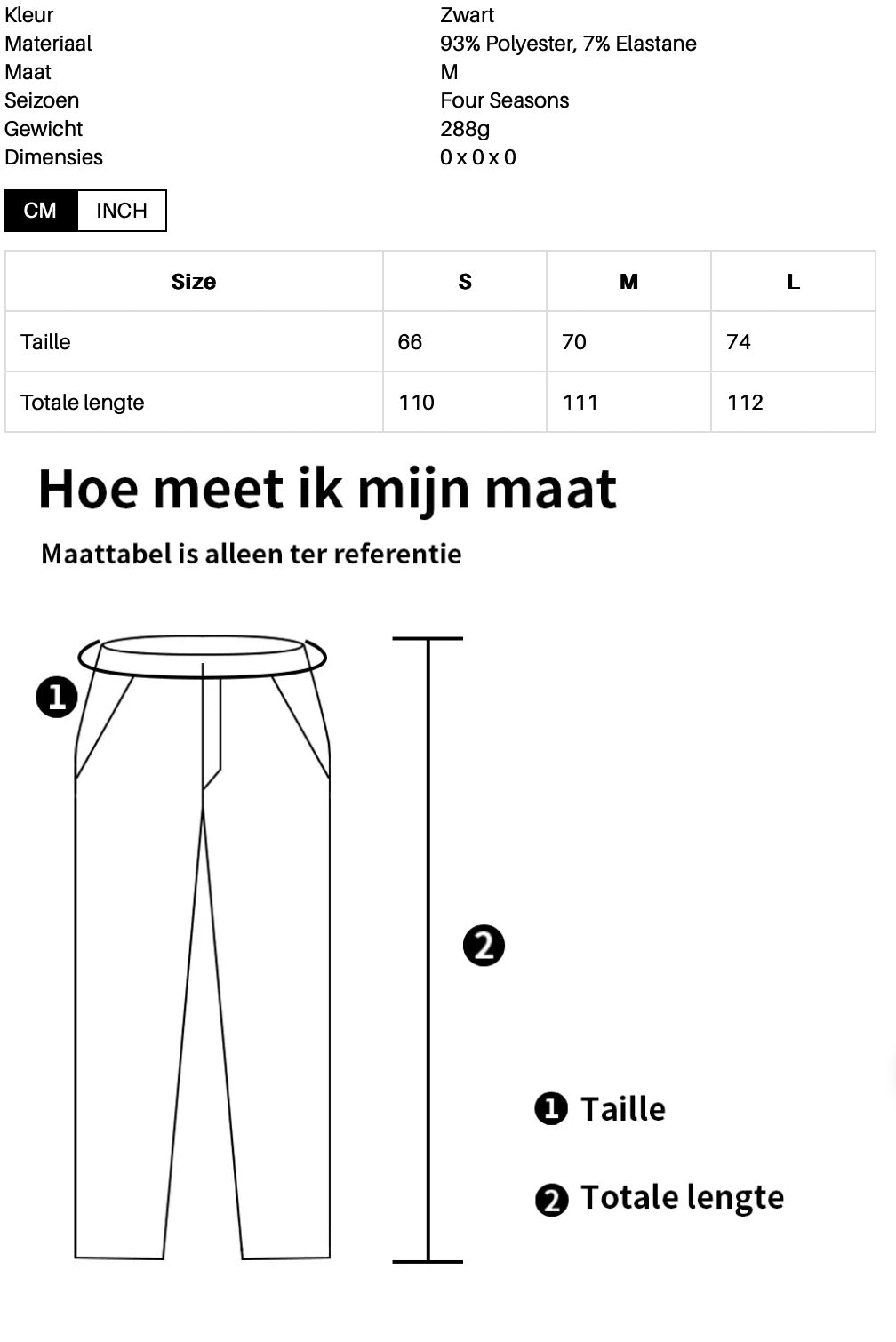 Vivianne's Fashion Broek streep